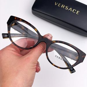 Versace VE3282 108 Eyeglasses Dark Havana Cat Eye Women
